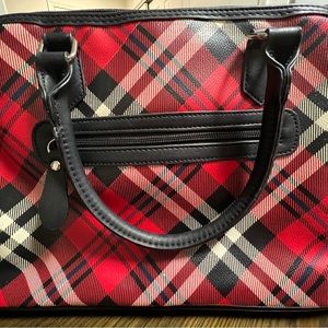 ONE PRE-OWNED GIANI BERNINI PLAID DESIGN HANDBAG/PURSE CTM10